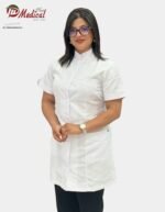 Blouse Femme Col Officier Manche Courte