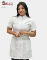 Blouse Femme Col Officier Manche Courte