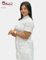 Blouse Femme Col Officier Manche Courte