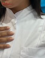 Blouse Femme Col Officier Manche Courte