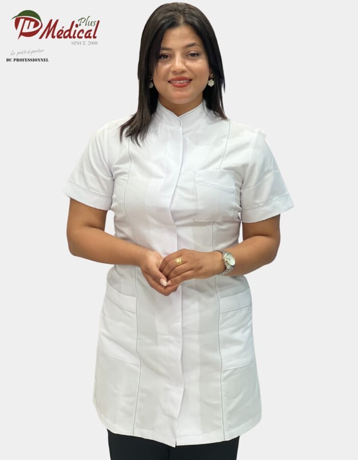 Blouse Femme Col Officier Manche Courte – Image 15