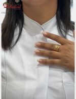 Blouse Femme Col Officier Manche Courte – Image 13