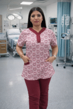 Tenue de Bloc New avec 2 Bouton Casaque Fleurie