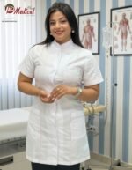 Blouse Femme Col Officier Manche Courte