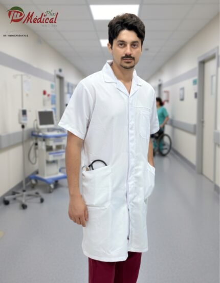 Blouse Homme Col Chemise Manche Courte