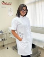 Blouse Femme Col Off FLOWER Manches Courtes