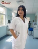 Blouse Femme Col Off FLOWER Manches Courtes